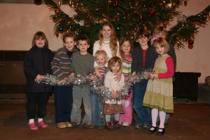 Decorating the Christmas Tree at Dorchester Abbey