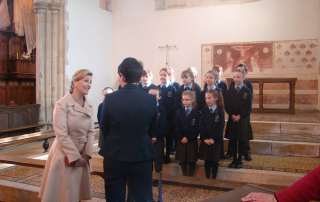 HRH Sophie, Countess of Wessex, visits Dorchester Abbey to celebrate the work of PACT