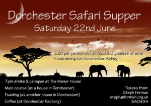 Safari Supper - Abbey fundraiser @ dorchester on thames | Dorchester | England | United Kingdom