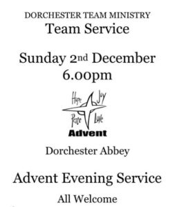Advent Carol Service @ Dorchester Abbey | Dorchester | England | United Kingdom