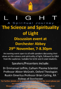 Discussion Event - The Science and Spirituality of Light @ Dorchester Abbey | Dorchester | England | United Kingdom