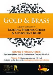 Concert continues as scheduled - A joint concert - Reading Phoenix Choir & Aldbourne Band @ Dorchester Abbey