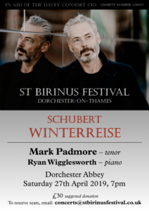 Davey Consort - Schubert Winterreise @ Dorchester Abbey