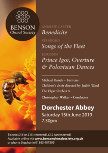 Benson Choral Society - Carter, Stanford & Borodin @ Dorchester Abbey