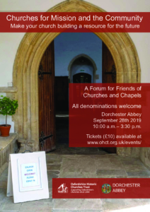 Oxford Historic Churches Trust - seminar - Churches for Mission and the Community Make your church building a resource for the future @ Dorchester Abbey