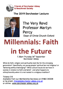 The Dorchester Lecture: The Very Revd Professor Martyn Percy @ Dorchester Abbey