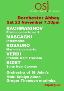 Orchestra of St John Music in the Abbey @ Dorchester Abbey