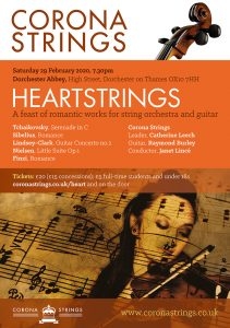 Corona Strings 'Heartstrings' a feast of romantic works @ Dorchester Abbey