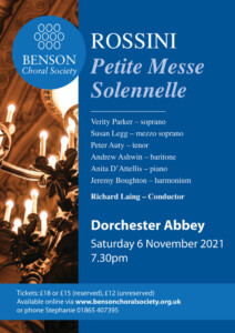 Rossini - Petite Messe Solennelle with Benson Choral Society @ dorchester Abbey