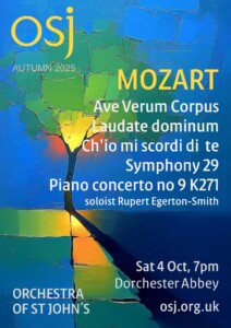 Orchestra of St John's MOZART @ Dorchester Abbey
