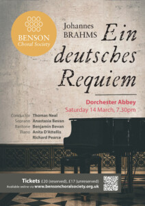 Benson Choral Society Spring Concert @ Dorchester Abbey