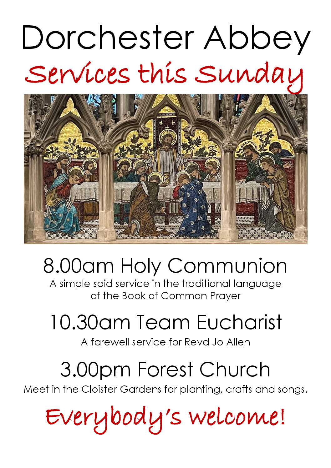 1st Sunday March 2026