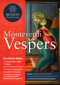Benson Choral Society Winter Concert @ Dorchester Abbey