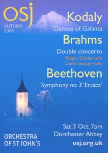 Kodaly, Brahms and Beethoven @ Dorchester Abbey